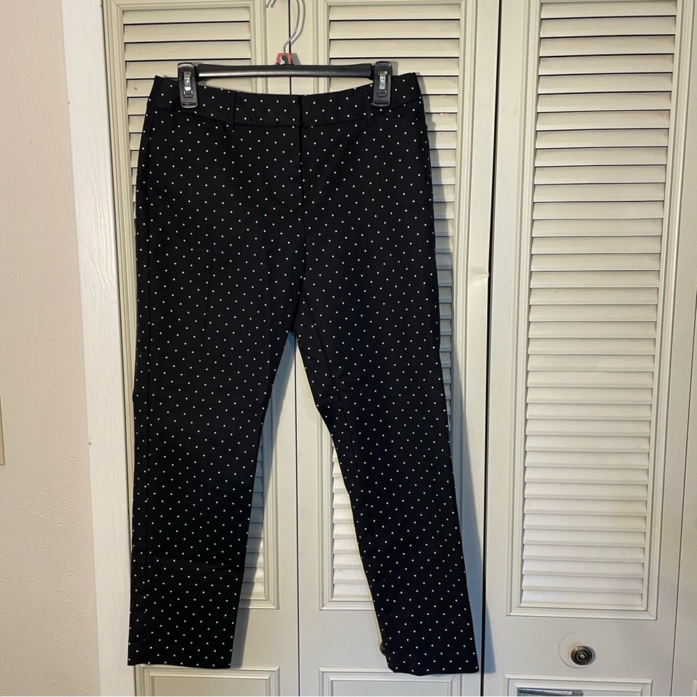 Liz Claiborne career Emma classic polka dot pants